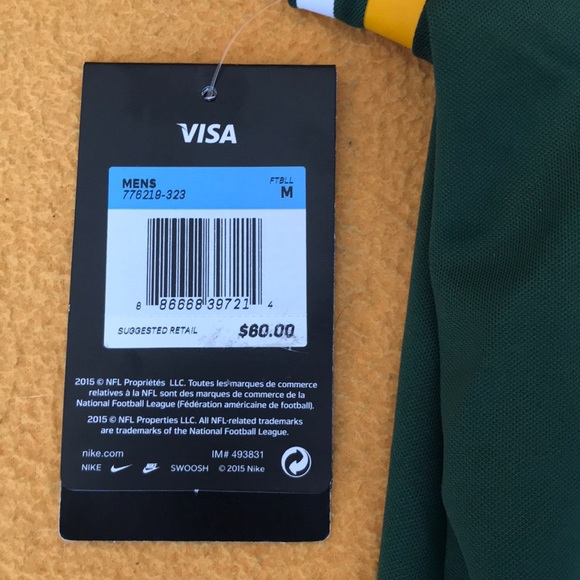 Nike NFL Aaron Rodgers #12 Basketball Jersey Sz: M - Picture 7 of 8